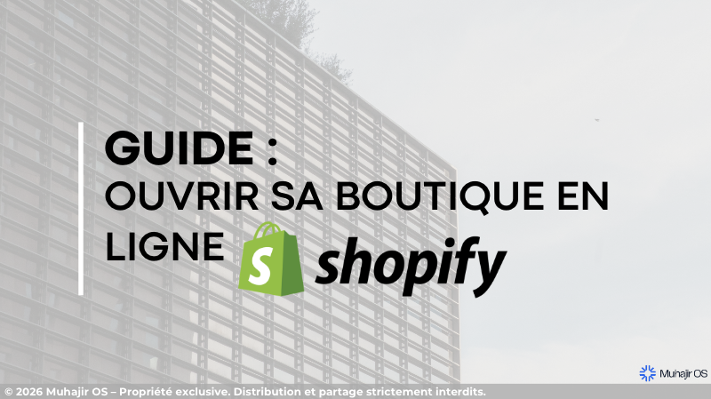 Lancer une boutique avec Shopify
